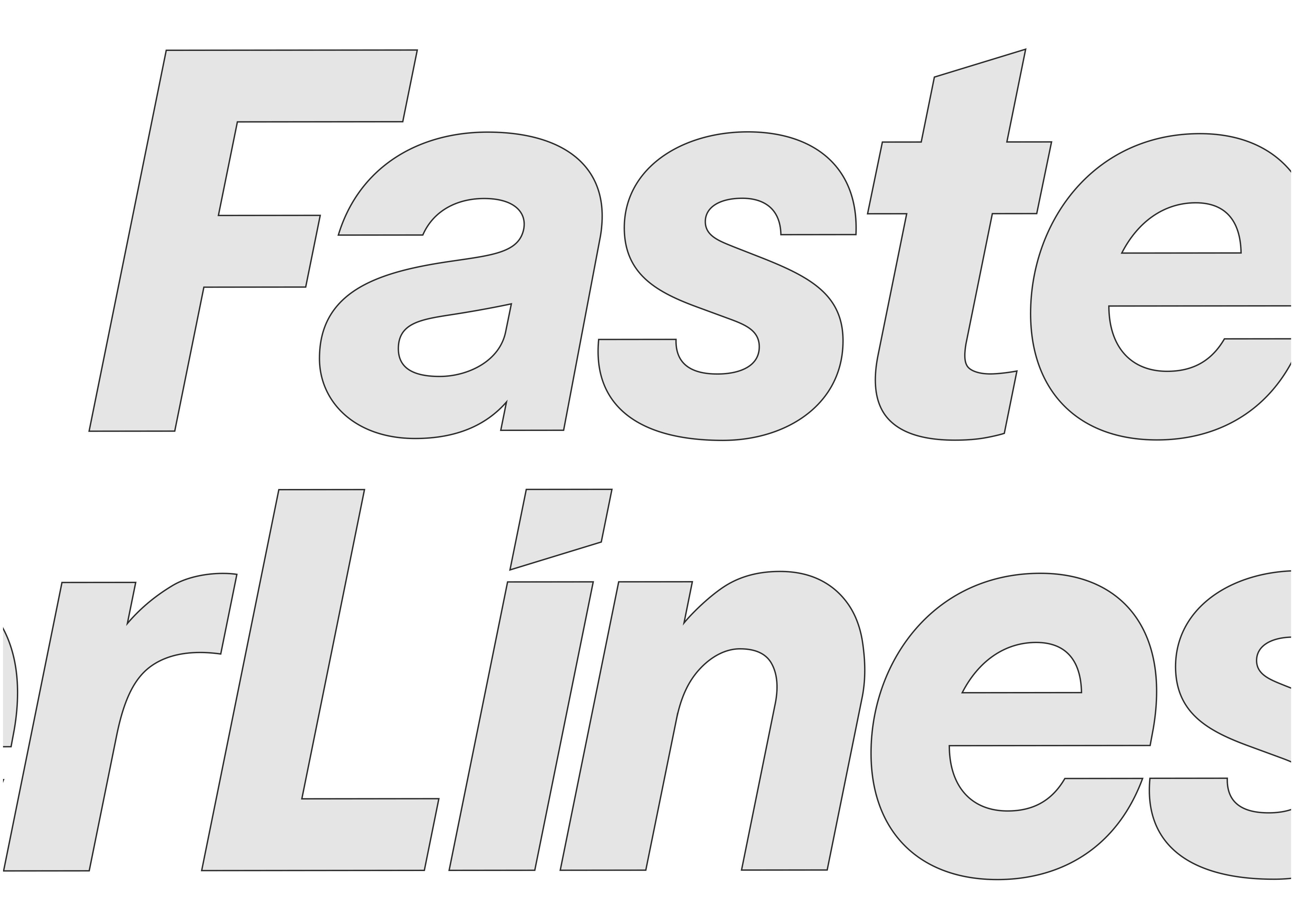 FasterLines Custom Typography Logotype