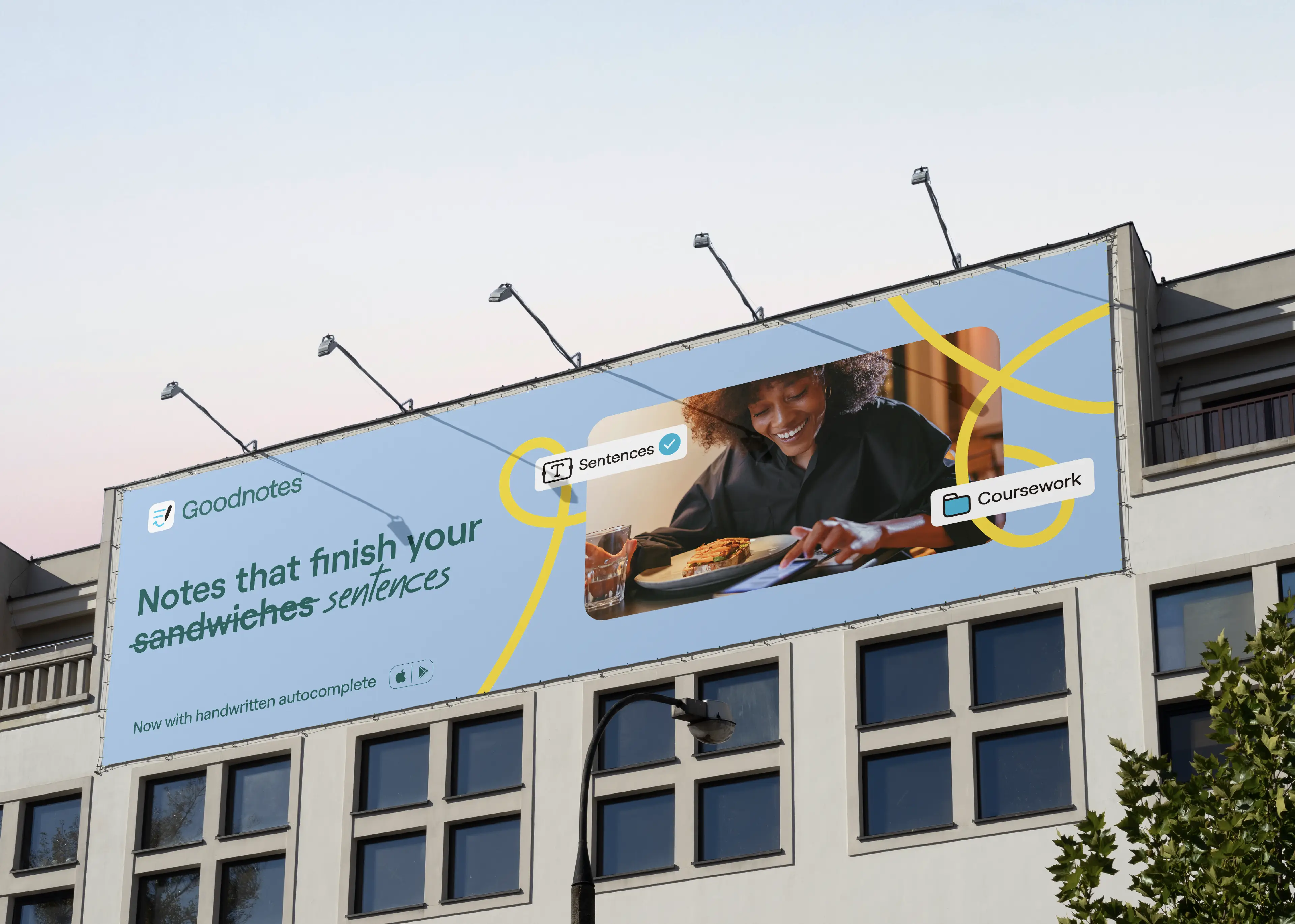 Advertising campaign billboard