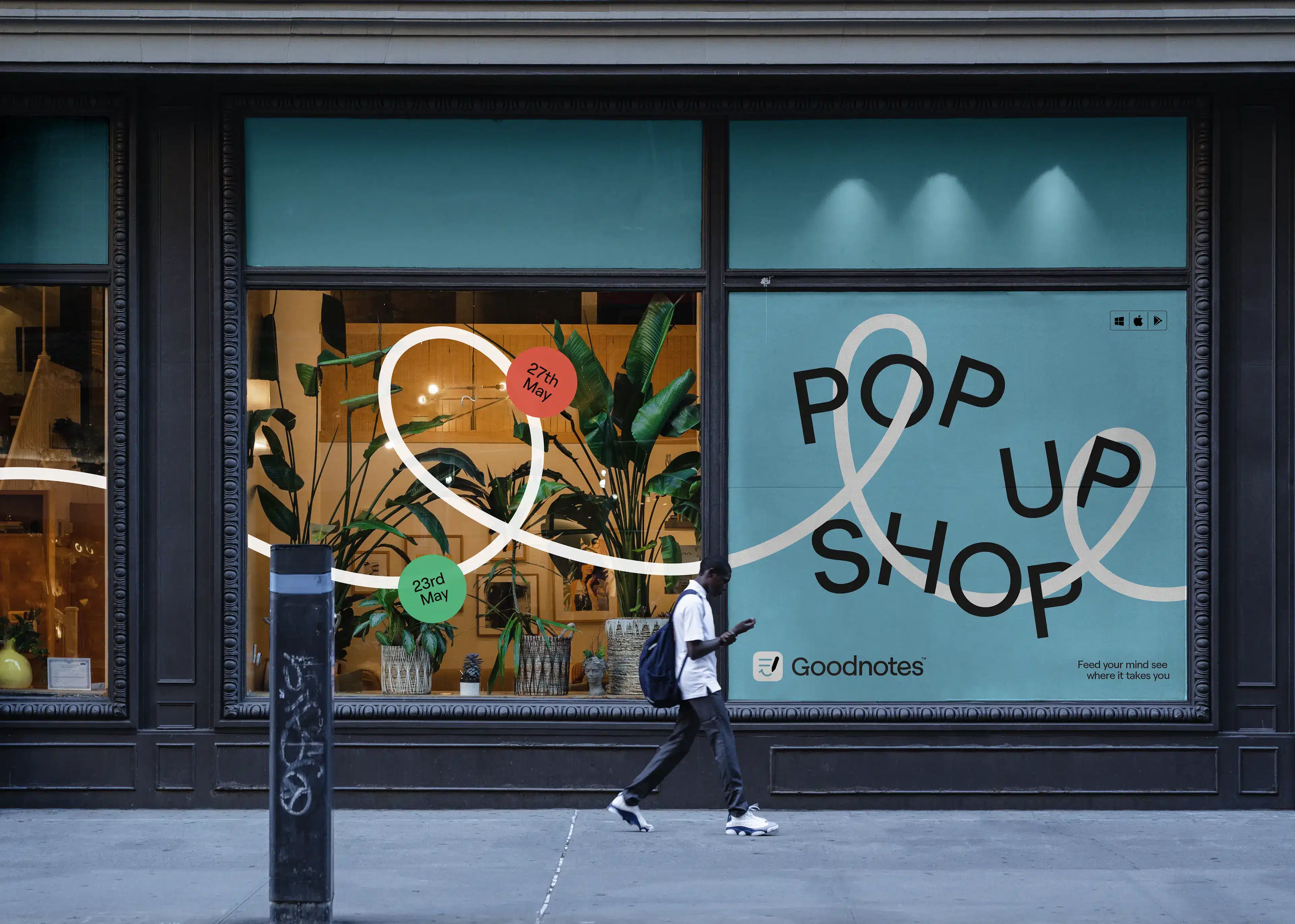 Goodnotes Pop Up Store Advertising