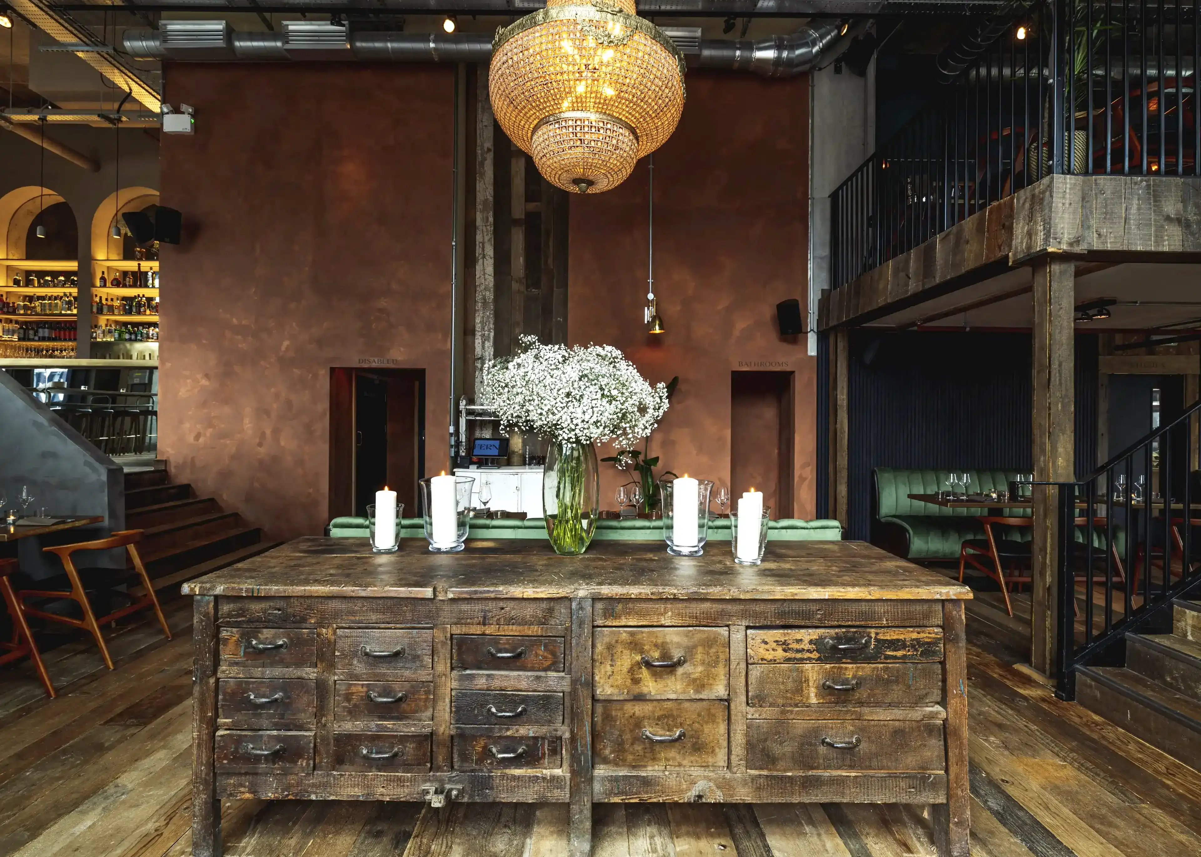 interior design photography for Croydon London based restaurant Fern